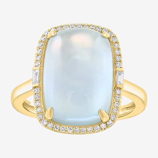 Effy Final Call Limited Quantities! Womens 1/7 CT. T.W. Genuine Blue Topaz 14K Gold Cocktail Ring