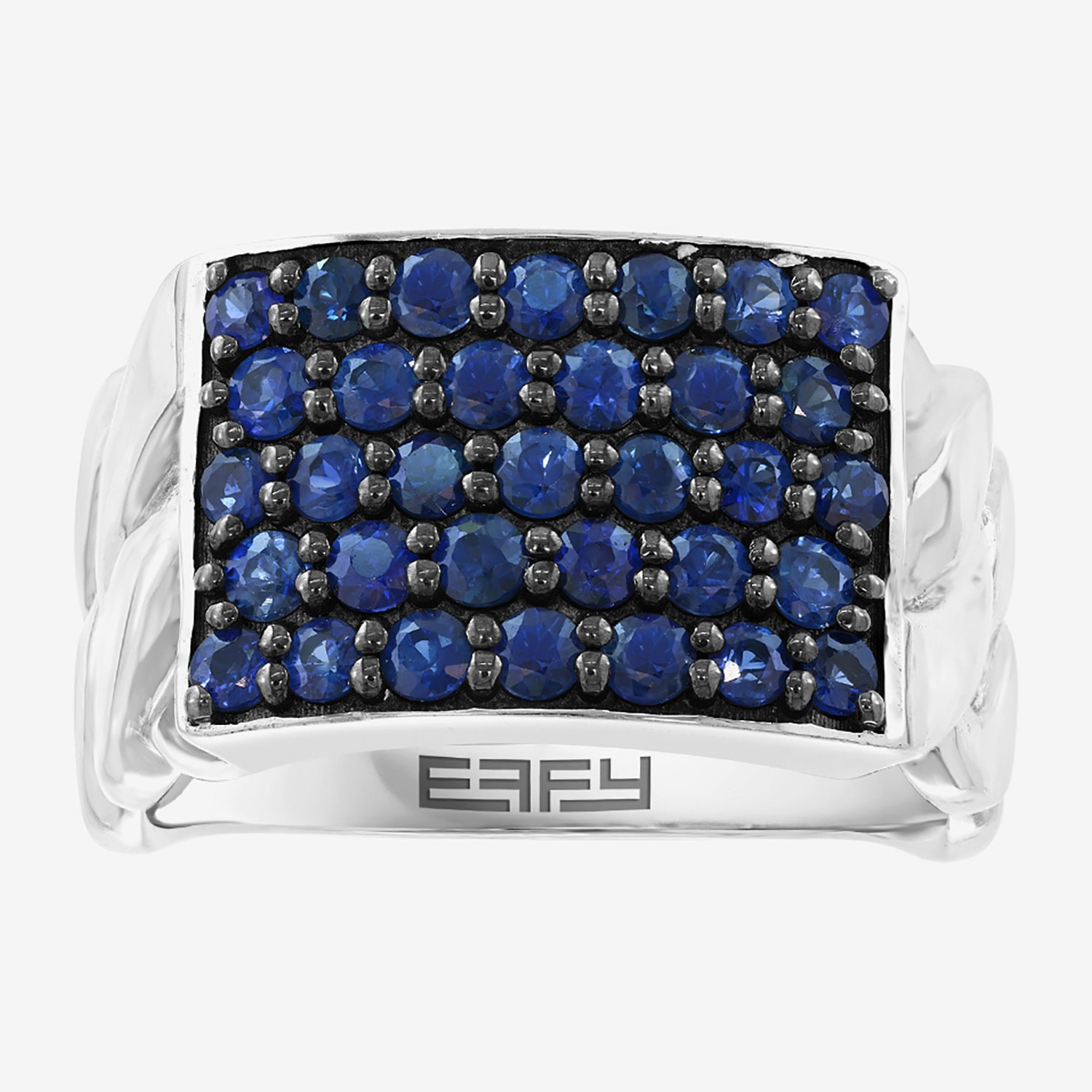 Effy Final Call Limited Quantities! Mens Genuine Blue Sapphire Sterling Silver Fashion Ring