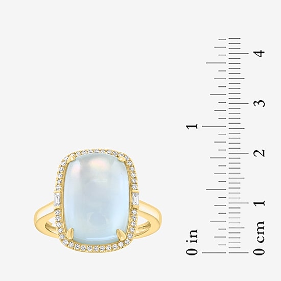Effy Final Call Limited Quantities! Womens 1/7 CT. T.W. Genuine Blue Topaz 14K Gold Cocktail Ring