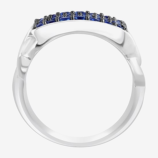 Effy Final Call Limited Quantities! Mens Genuine Blue Sapphire Sterling Silver Fashion Ring