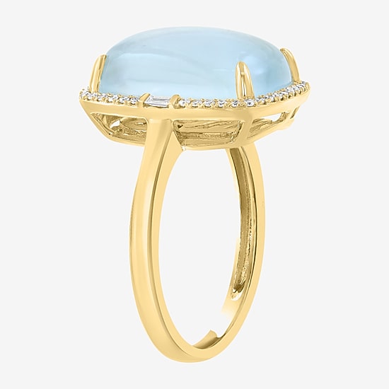 Effy Final Call Limited Quantities! Womens 1/7 CT. T.W. Genuine Blue Topaz 14K Gold Cocktail Ring