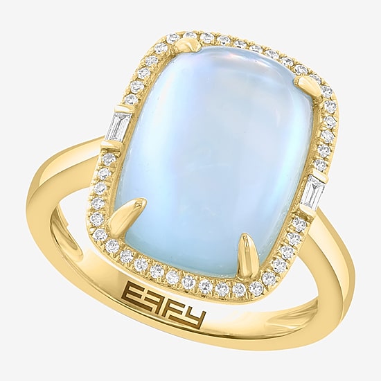Effy Final Call Limited Quantities! Womens 1/7 CT. T.W. Genuine Blue Topaz 14K Gold Cocktail Ring