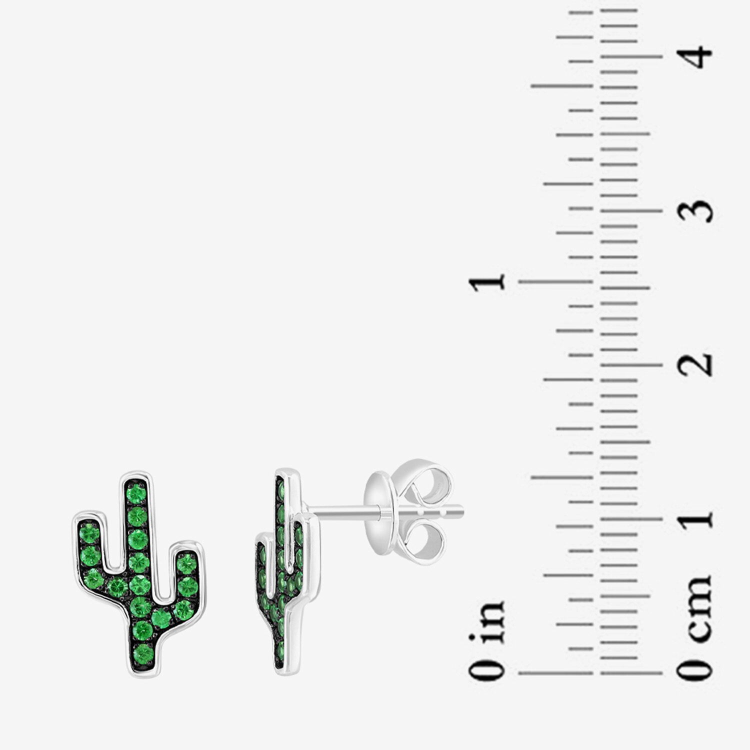 Effy Final Call Limited Quantities! Genuine Green Tsavorite Sterling Silver 13.7mm Stud Earrings