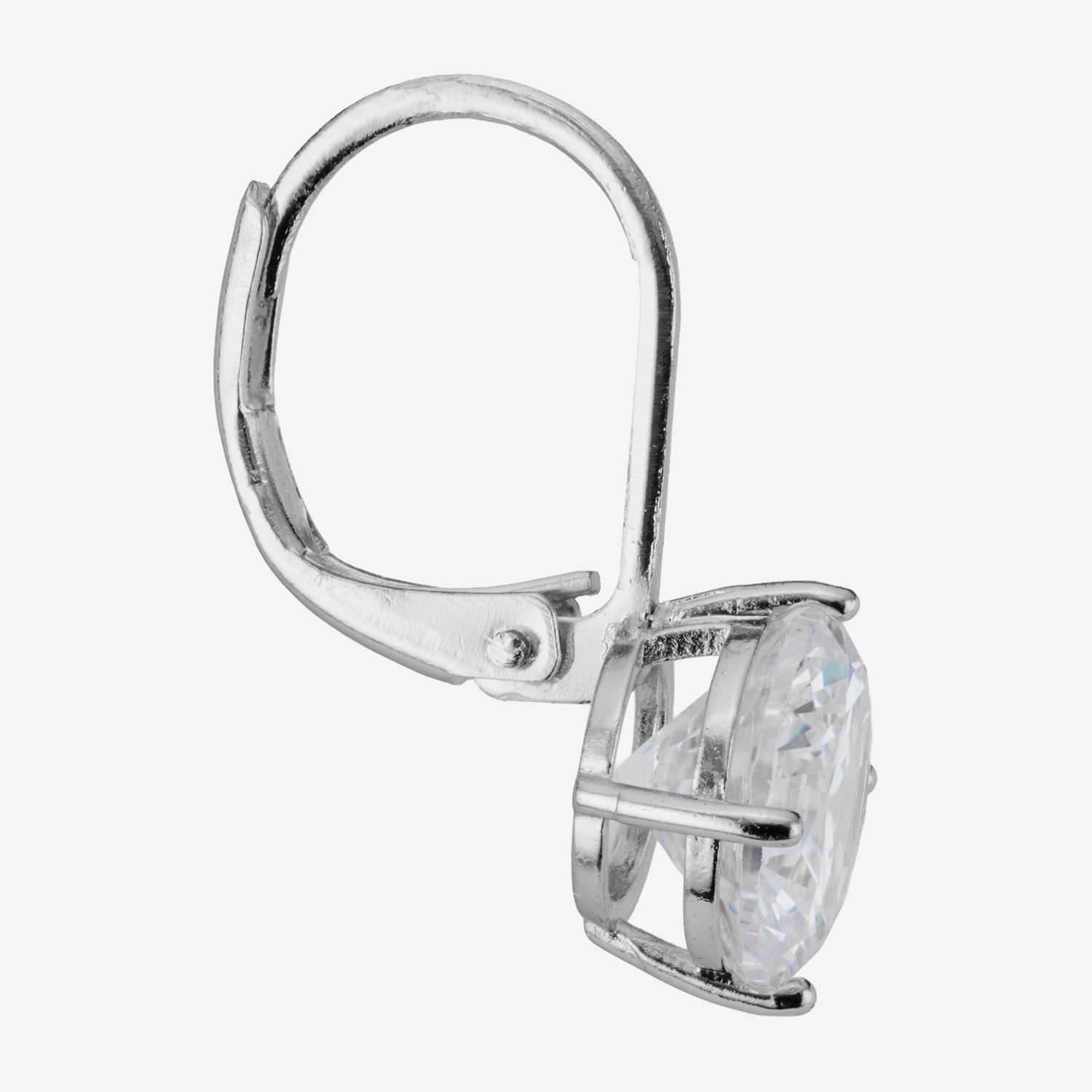 Sparkle Allure Womens Crystal Pure Silver Over Brass Drop Earrings