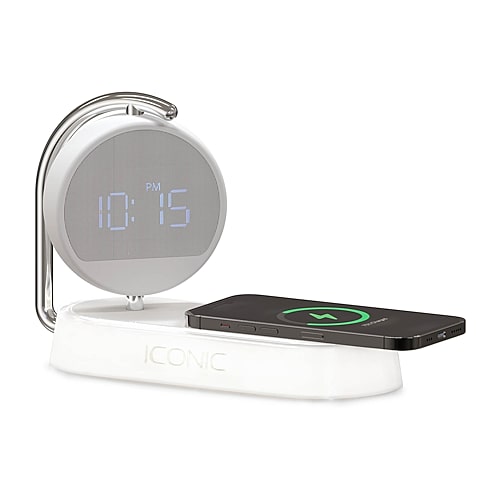 Iconic 3-in-1 Wireless Charging Station, One Size, White