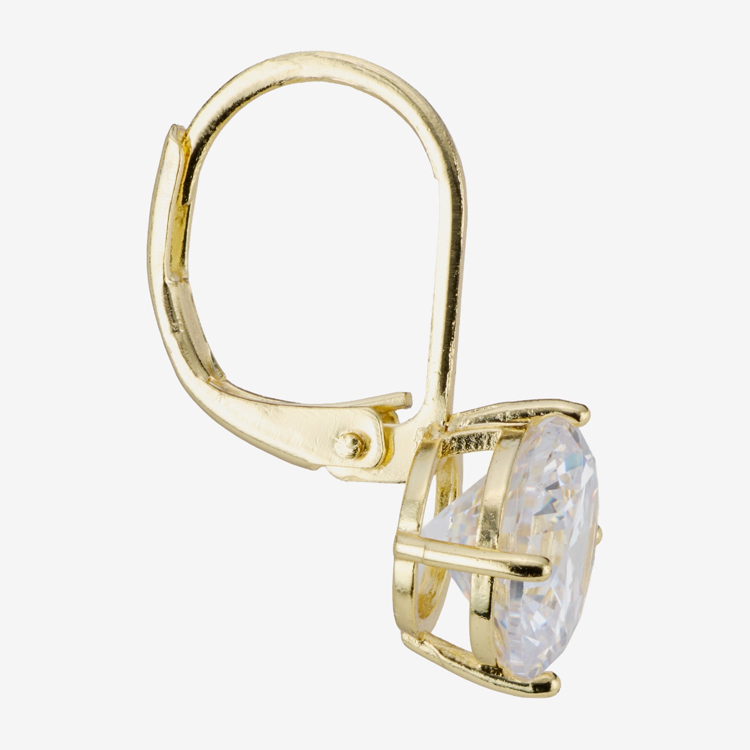Sparkle Allure Womens Crystal 14K Gold Over Brass Drop Earrings