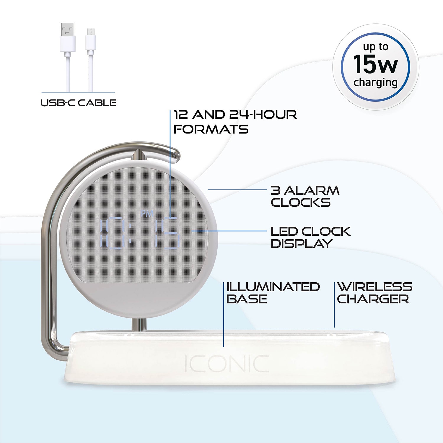 Iconic 3-in-1 Wireless Charging Station