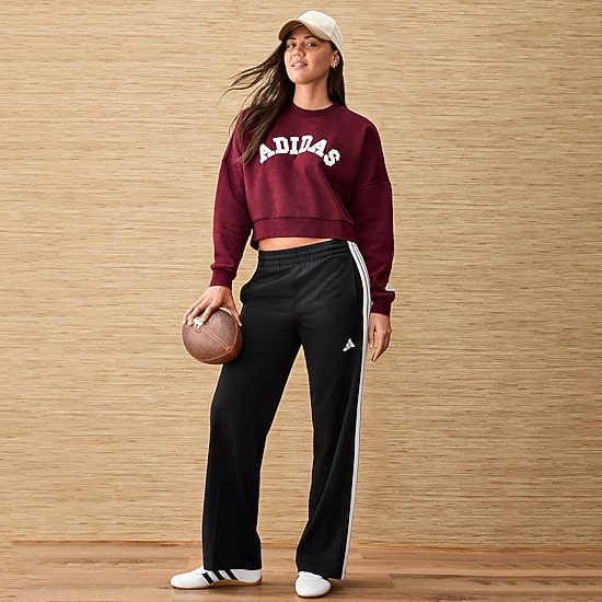 adidas Womens Crew Neck Long Sleeve Sweatshirt