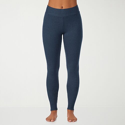 Cuddl Duds Women's Ultra Cozy Soft Ankle Leggings - Chambray