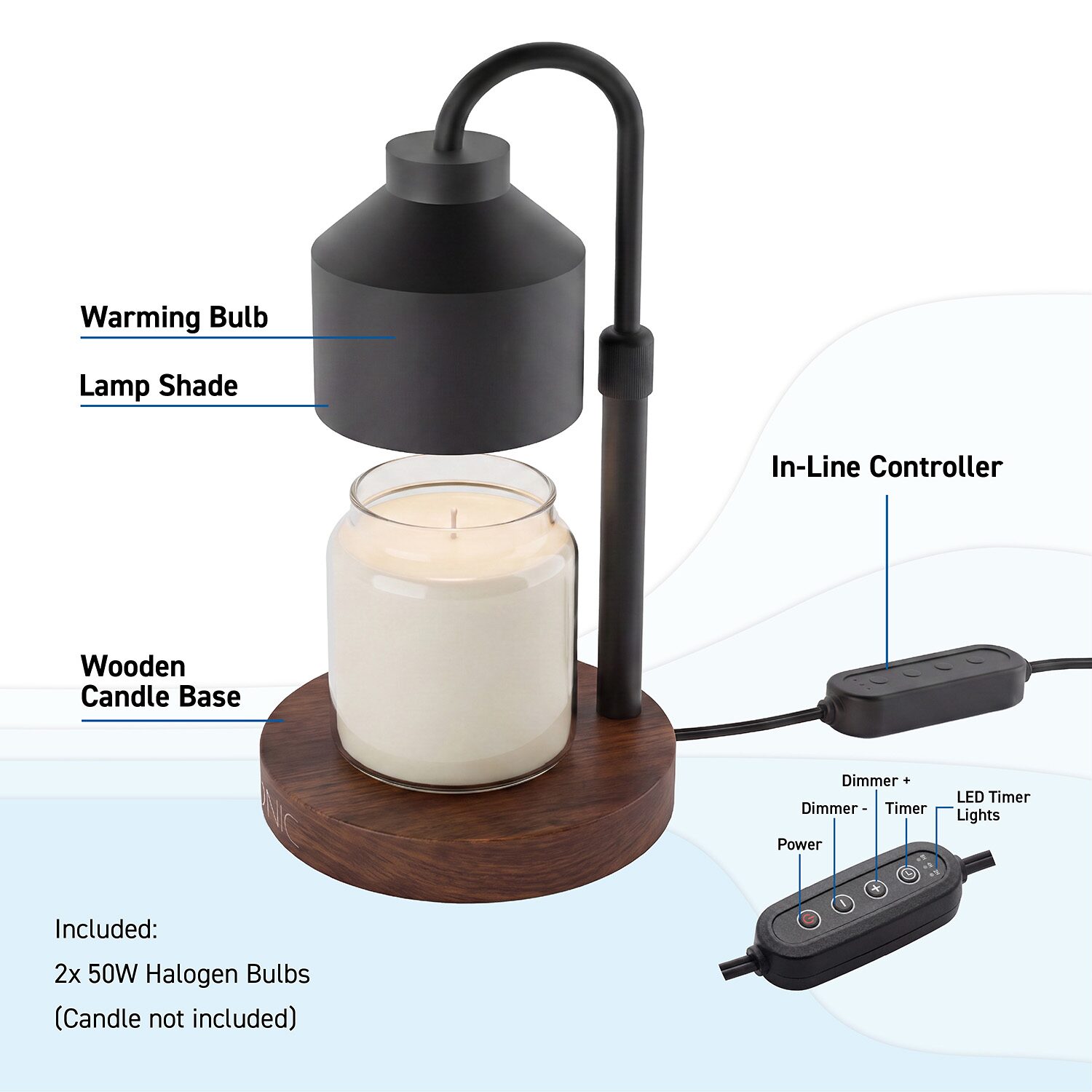 Iconic Industrial Warmer 4-pc. Candle Holder