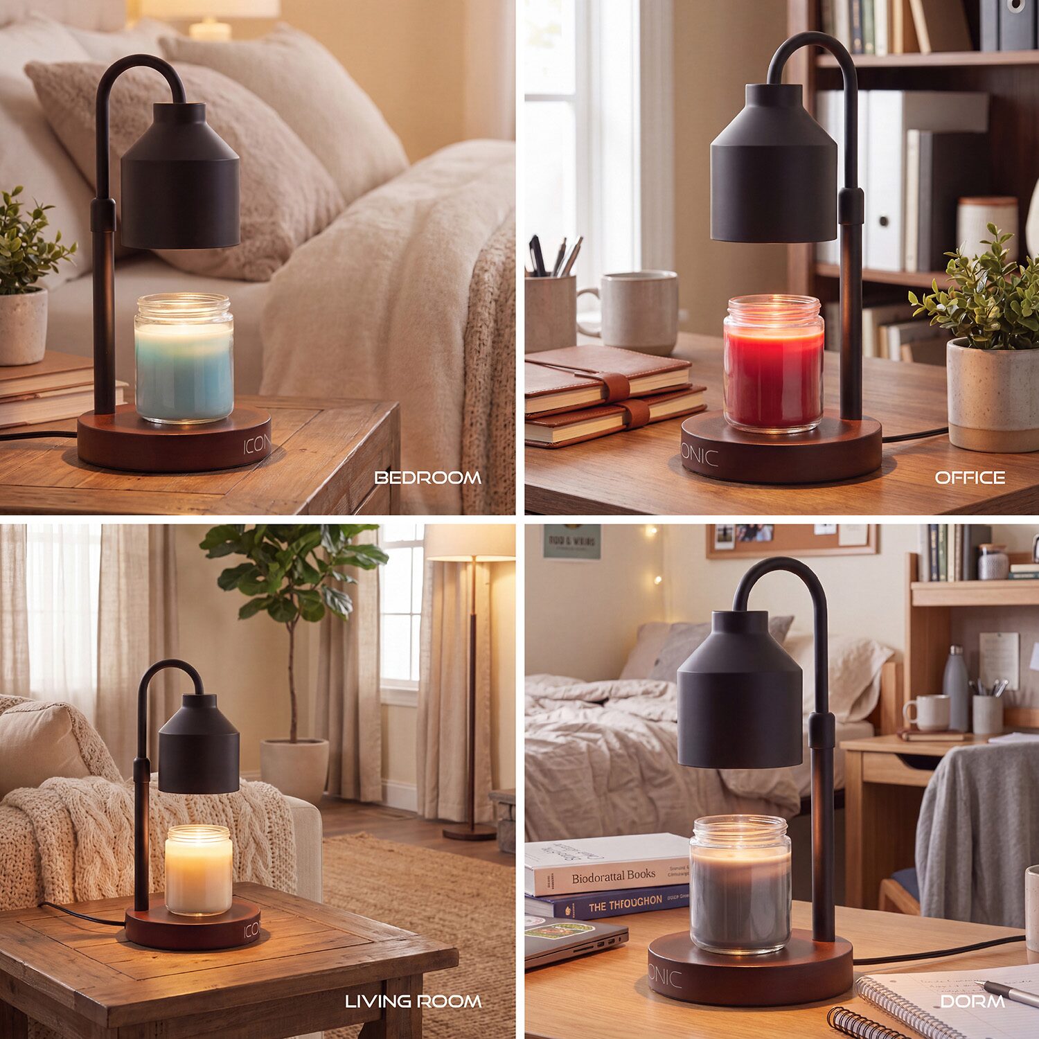 Iconic Industrial Warmer 4-pc. Candle Holder