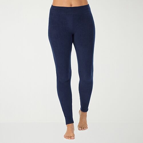 Cuddl Duds Fleecewear With Stretch Thermal Legging In Blue