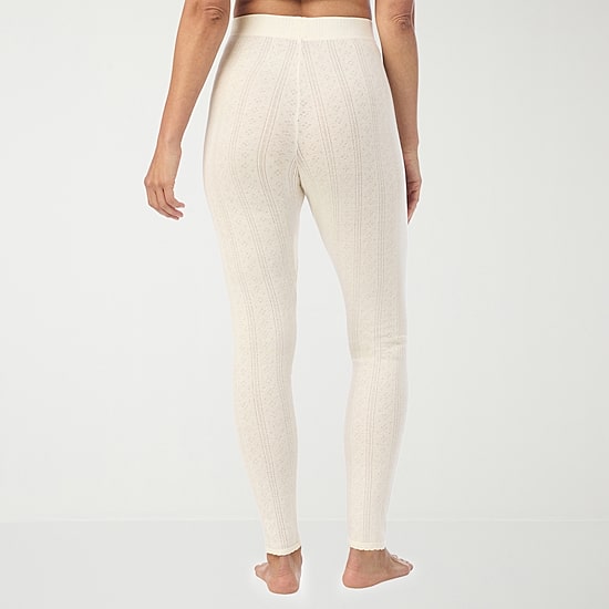 Cuddl Duds Cotton Pointelle Thermal Legging