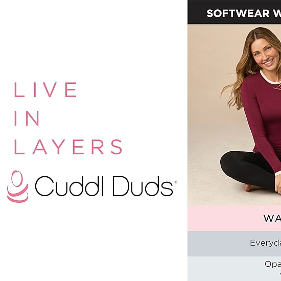 Cuddl Duds Womens Fleecewear With Stretch Plus Round Neck Long Sleeve Thermal Shirt
