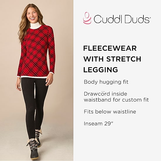 Cuddl Duds Fleecewear With Stretch Thermal Legging
