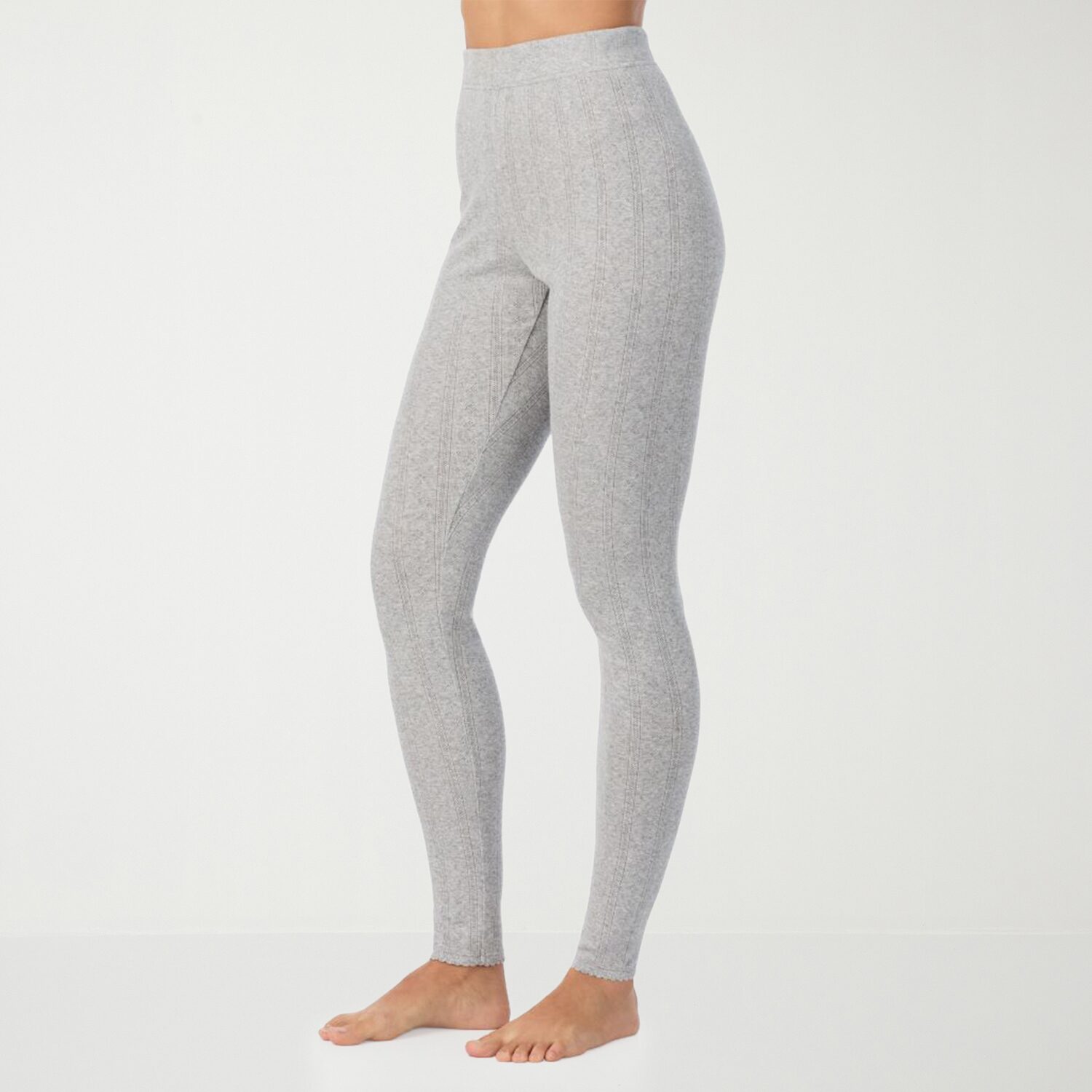 Cuddl Duds Cotton Pointelle Thermal Legging