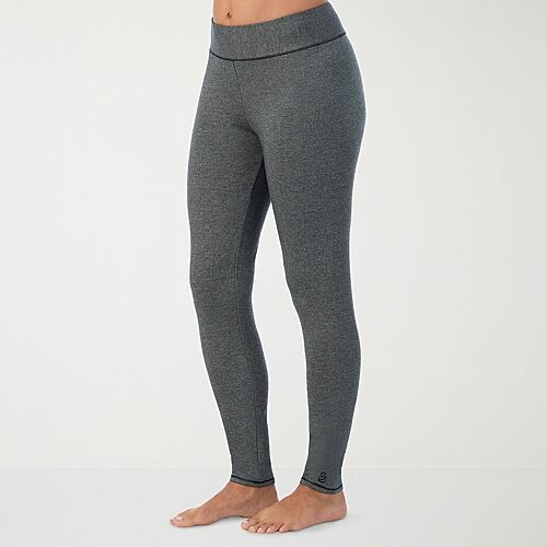 Cuddl Duds Women's Ultra Cozy Soft Ankle Leggings - Heather Charcoal
