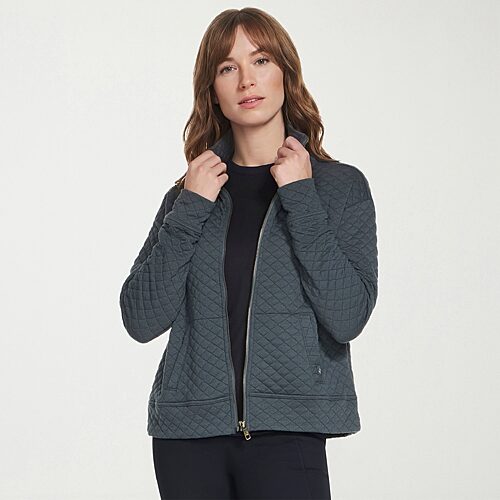 Skechers Womens Quilted Jacket In Green