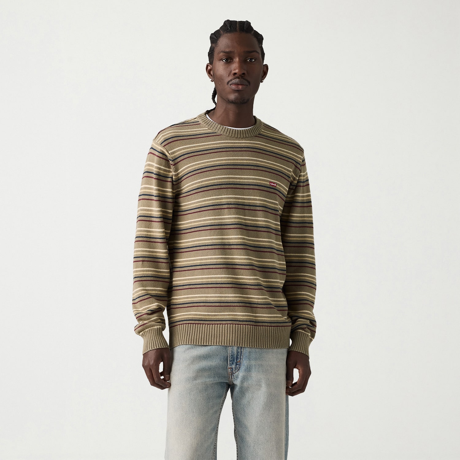 Levi's® Mens Crew Neck Long Sleeve Pullover Sweater