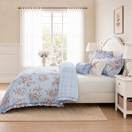 Madison Park Essentials Madison Park Essentials Elena Floral Ruffle Comforter Set 5-pc. Reversible Comforter Set