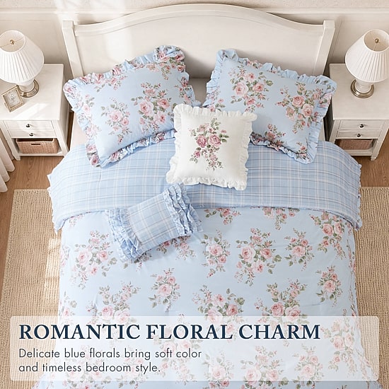 Madison Park Essentials Madison Park Essentials Elena Floral Ruffle Comforter Set 5-pc. Reversible Comforter Set