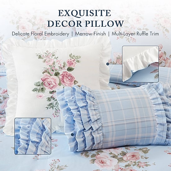 Madison Park Essentials Madison Park Essentials Elena Floral Ruffle Comforter Set 5-pc. Reversible Comforter Set