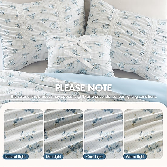 Intelligent Design Anna Ruched Floral Comforter Set