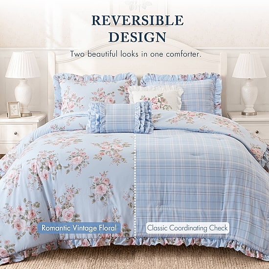 Madison Park Essentials Madison Park Essentials Elena Floral Ruffle Comforter Set 5-pc. Reversible Comforter Set