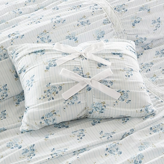 Intelligent Design Anna Ruched Floral Comforter Set