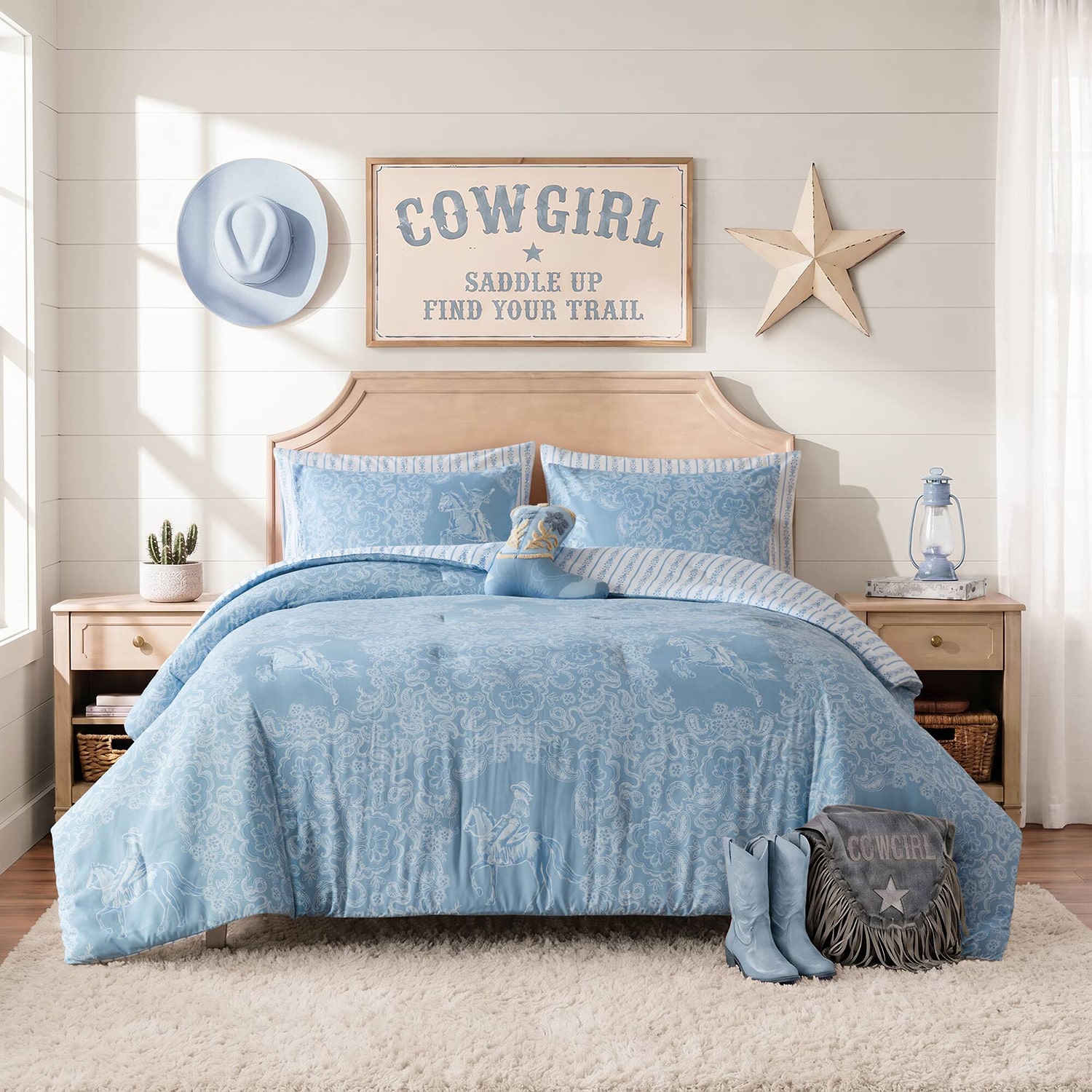Intelligent Design Ranch Western Print Reversible Comforter Set