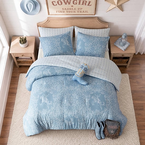 Intelligent Design Ranch Western Print Reversible Comforter Set