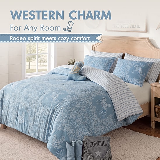 Intelligent Design Ranch Western Print Reversible Comforter Set