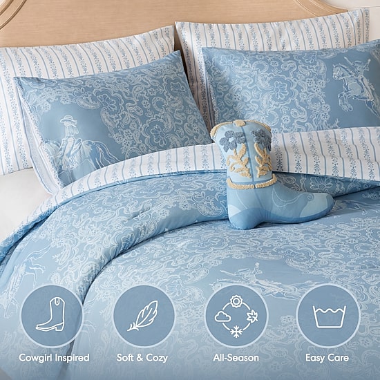 Intelligent Design Ranch Western Print Reversible Comforter Set