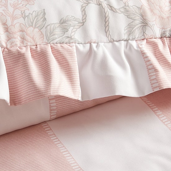 Intelligent Design Verbena Stripe Floral Reversible Comforter Set