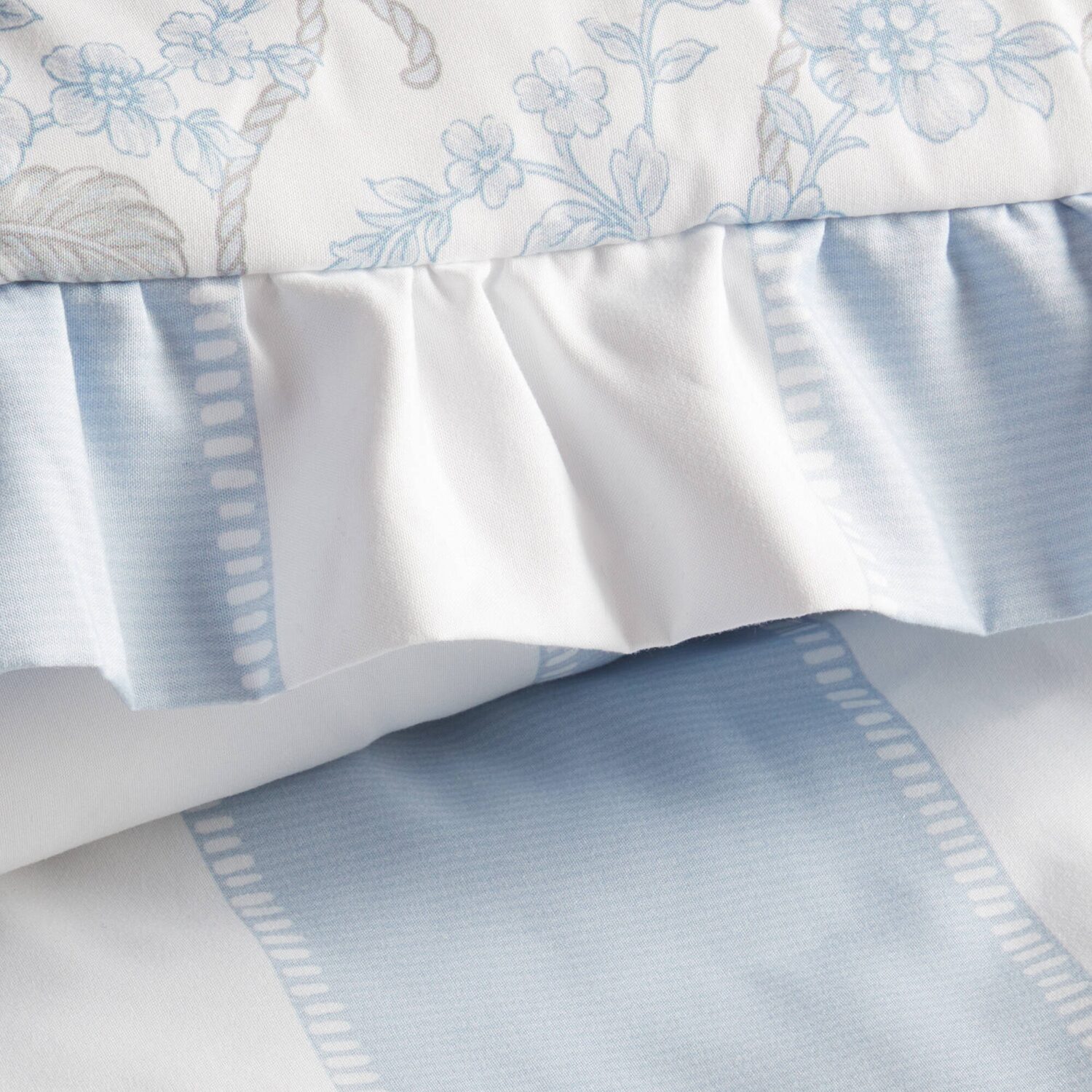 Intelligent Design Verbena Stripe Floral Reversible Comforter Set