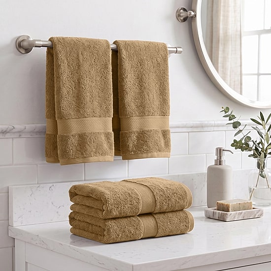 SUPERIOR® Madeline Collection | Plush Egyptian Cotton 4-pc. Solid Hand Towel