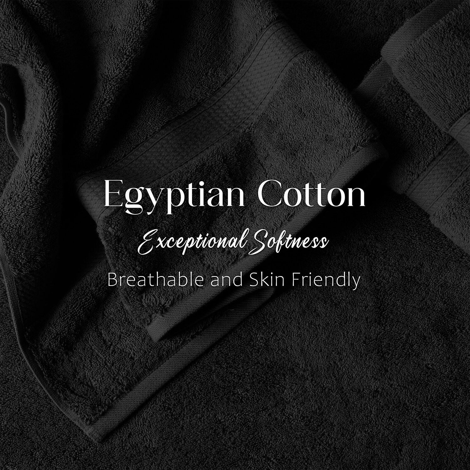 SUPERIOR® Madeline Collection | Plush Egyptian Cotton 4-pc. Solid Hand Towel
