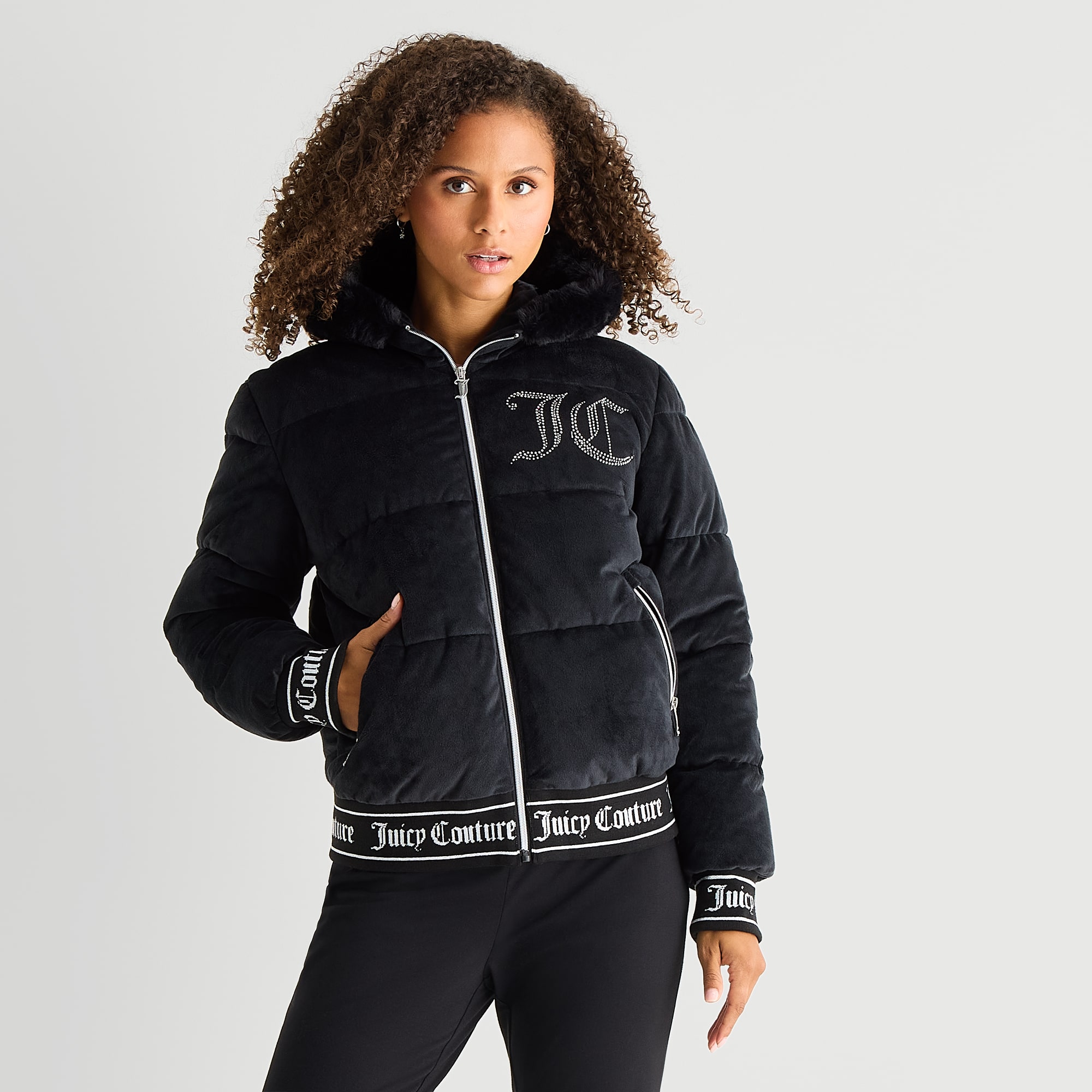 Juicy By Couture Womens Heavyweight Puffer Jacket