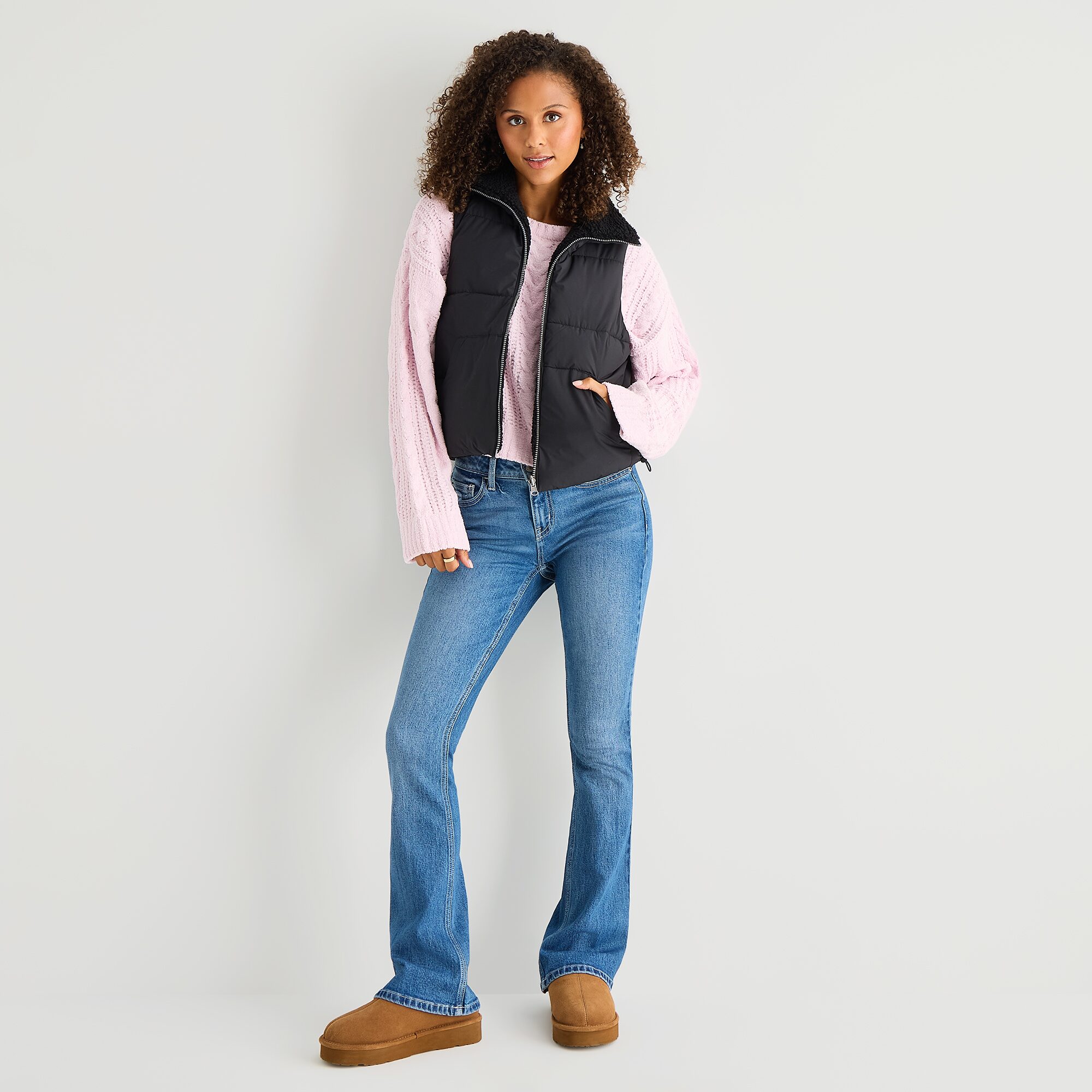 Arizona Womens Juniors Heavyweight Puffer Vest