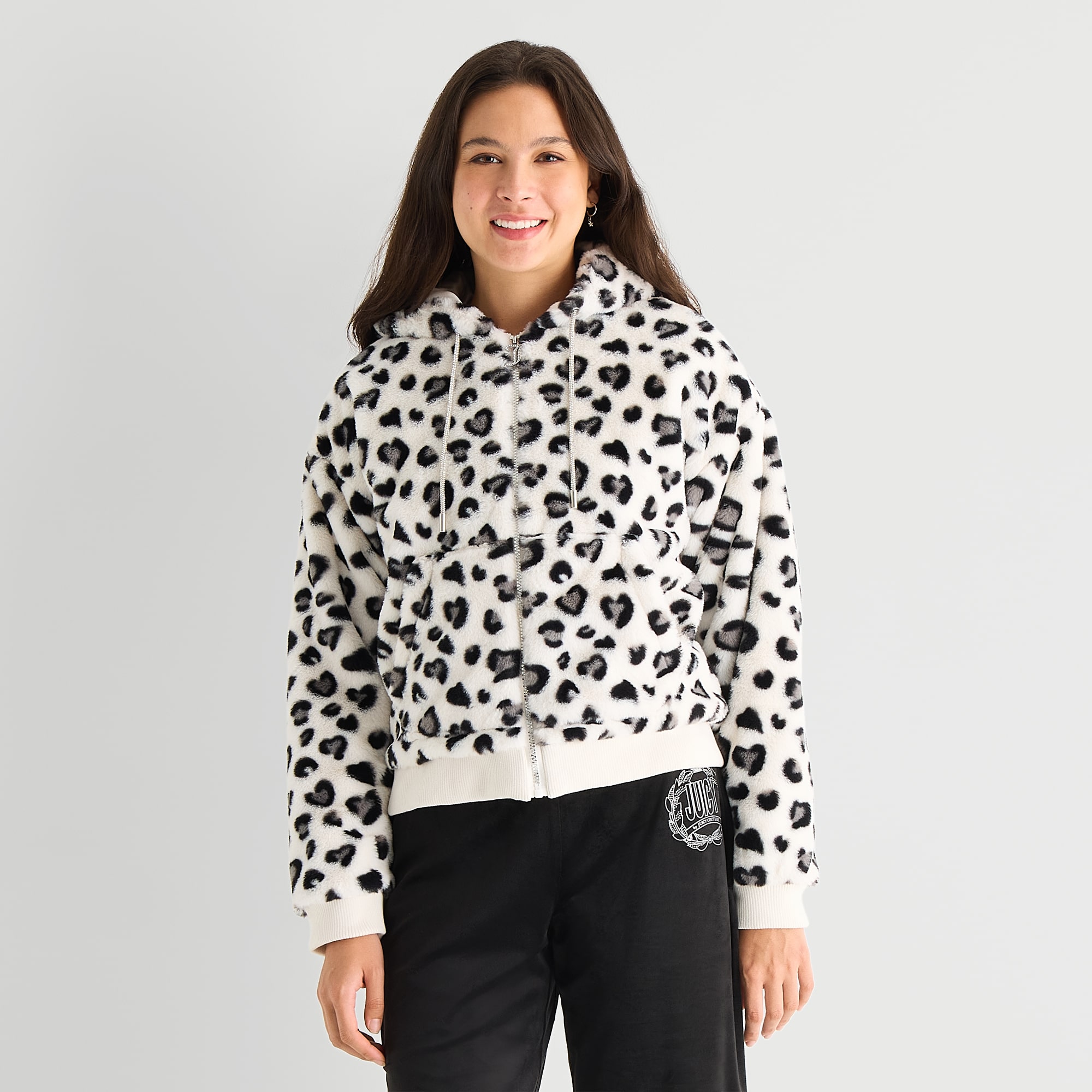 Juicy By Couture Womens Faux Fur Midweight Coat