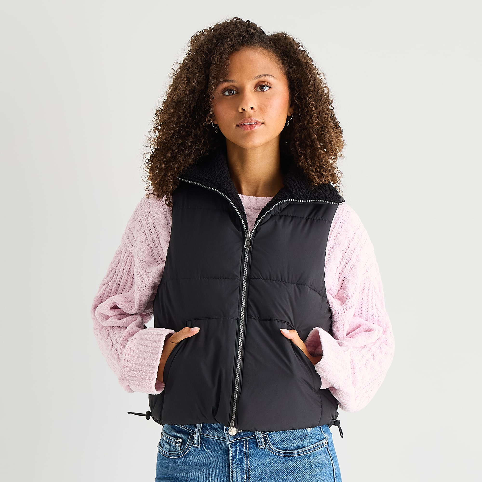Arizona Womens Juniors Heavyweight Puffer Vest