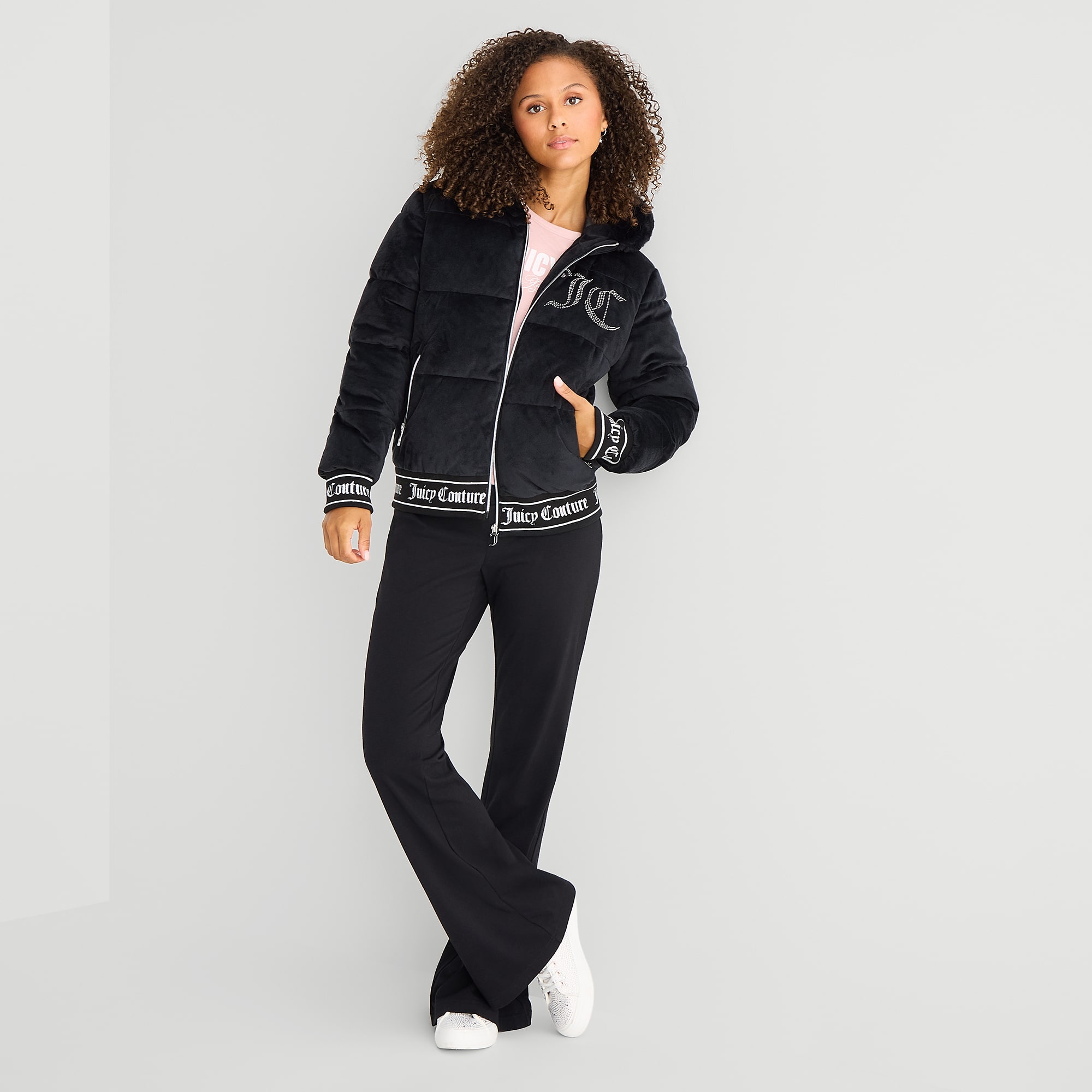 Juicy By Couture Womens Heavyweight Puffer Jacket
