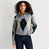 A.N.A Womens Long Sleeve Polo Sweater