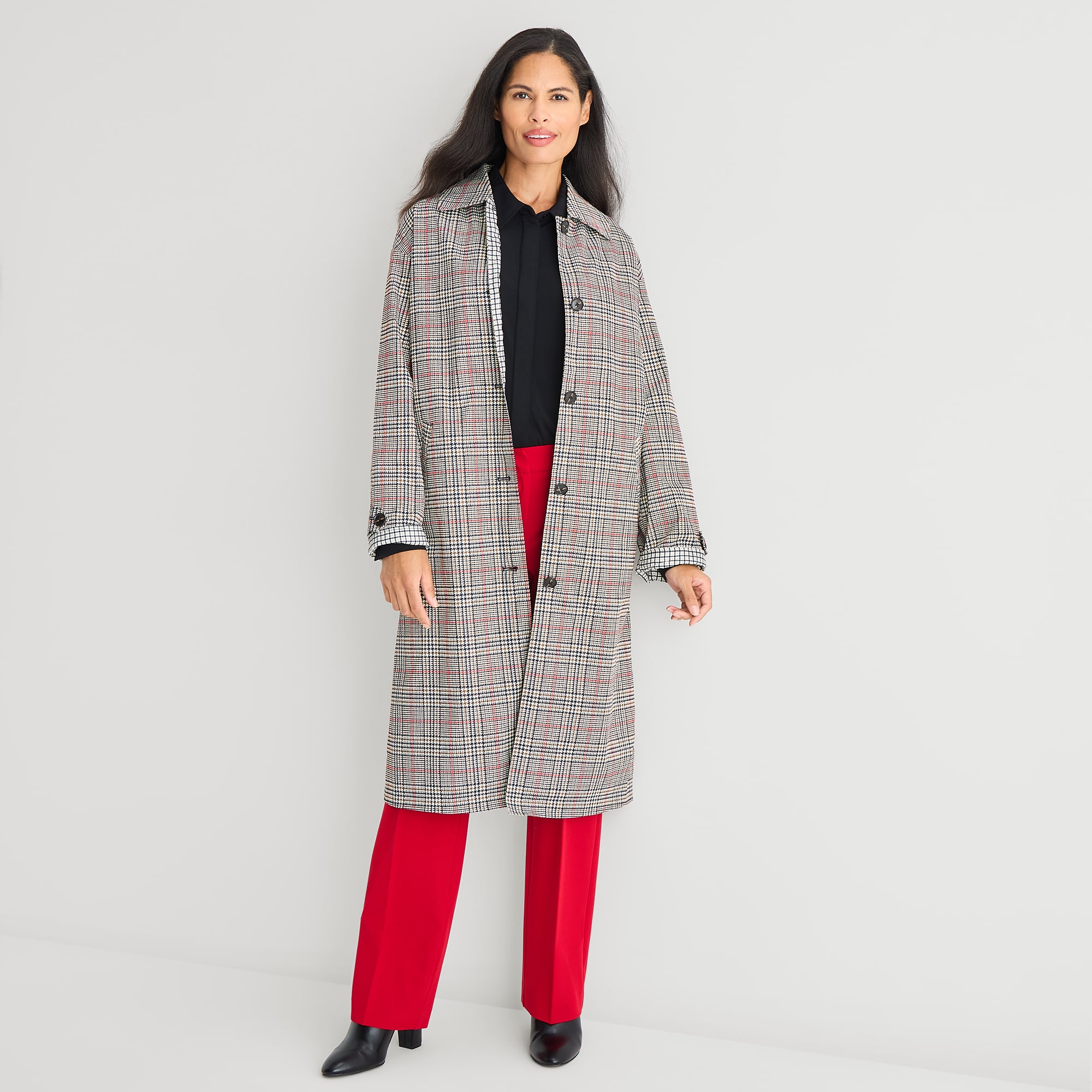 Liz Claiborne Womens Lightweight Topcoat Coat