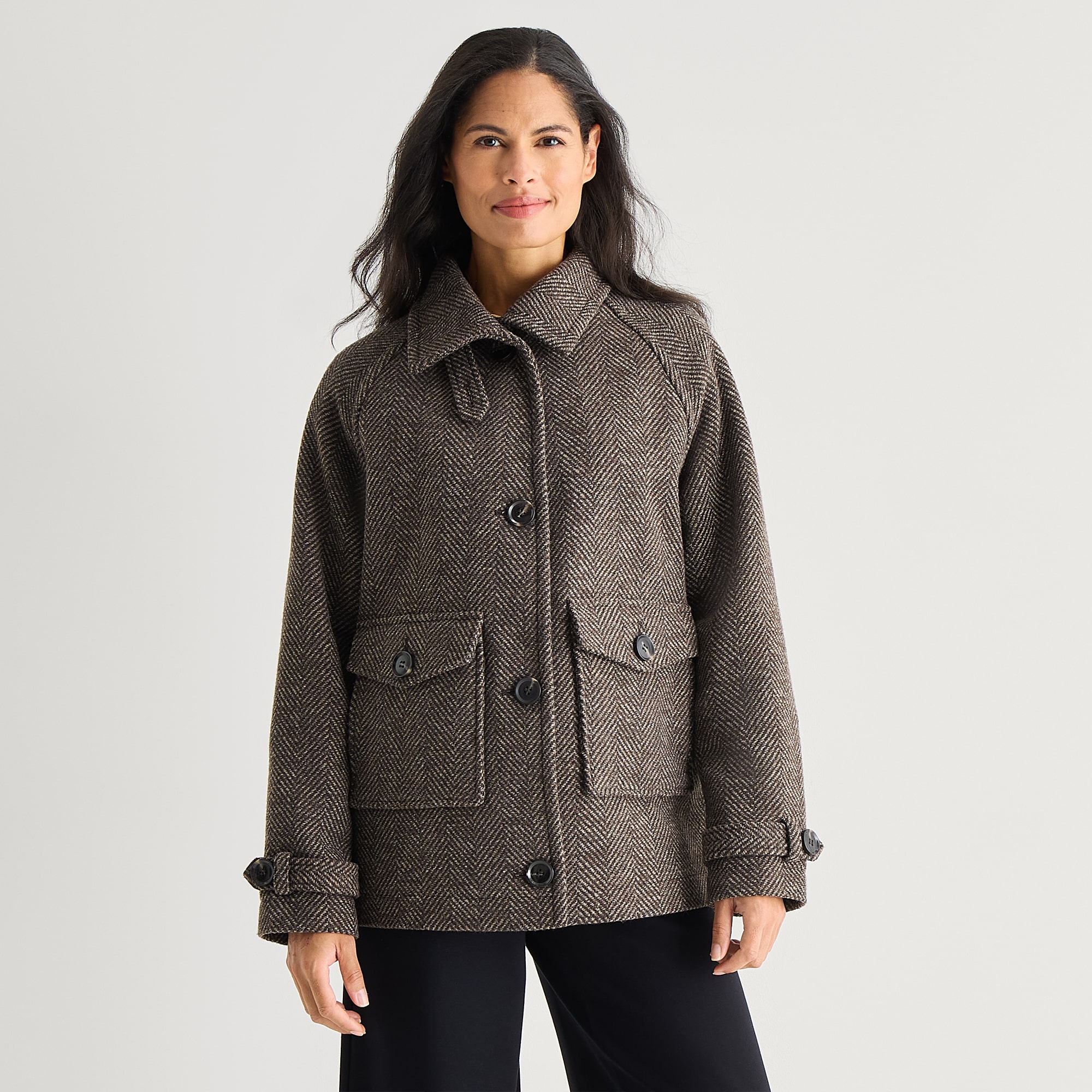 Liz Claiborne Womens Midweight Coat
