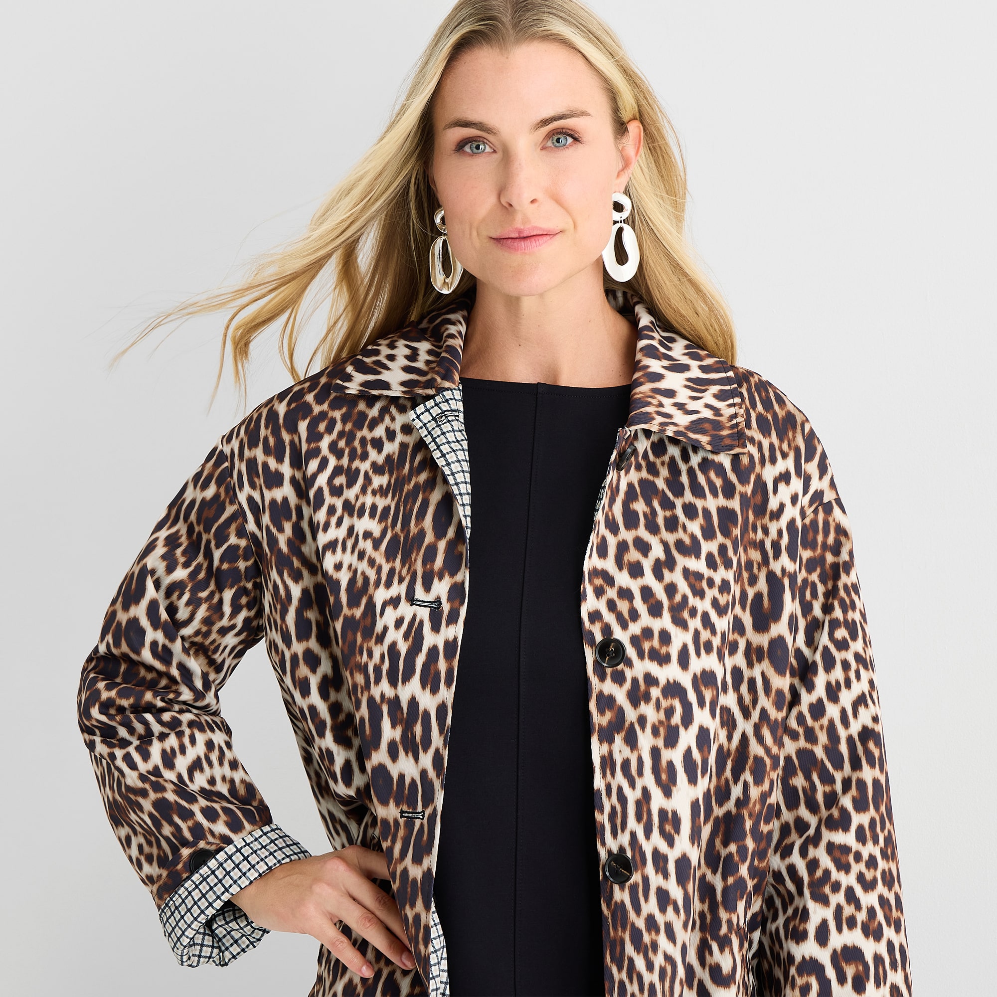 Liz Claiborne Womens Lightweight Topcoat Coat