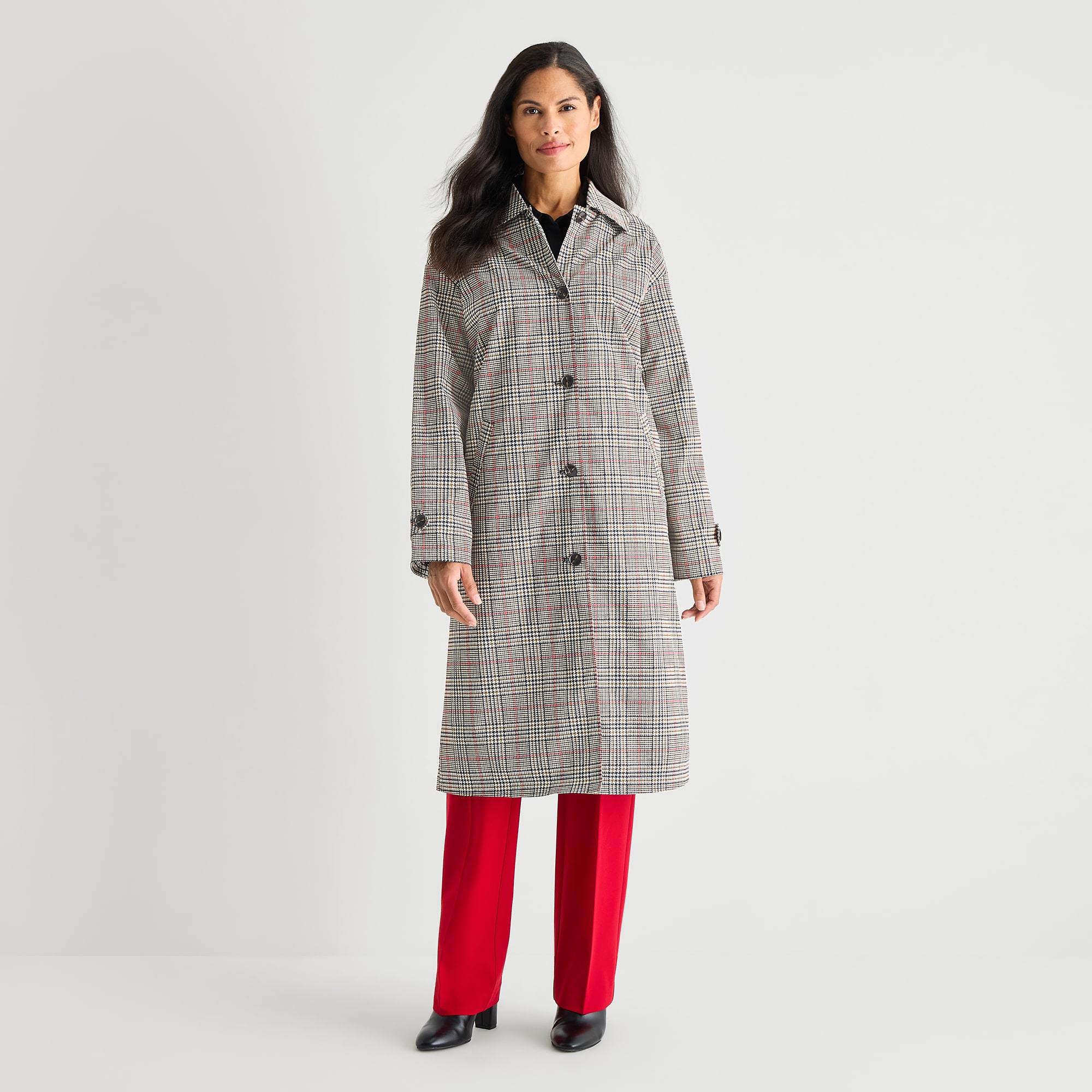 Liz Claiborne Womens Lightweight Topcoat Coat