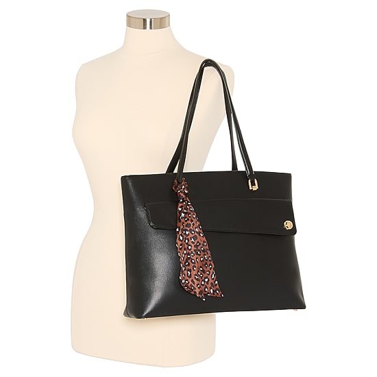 Nicole Miller Front Flap Pocket Tote Bag