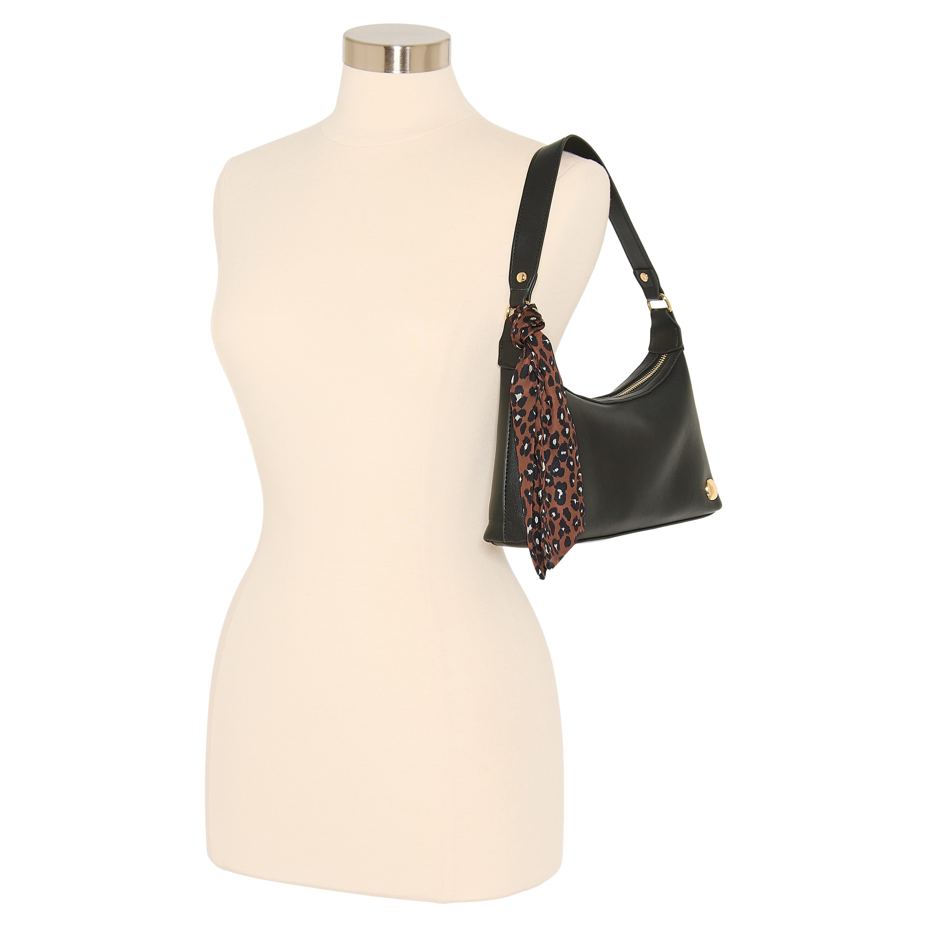 Nicole Miller Scarf Shoulder Bag