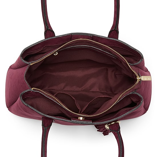 BCBGeneration Suede Triple Compartment Satchel